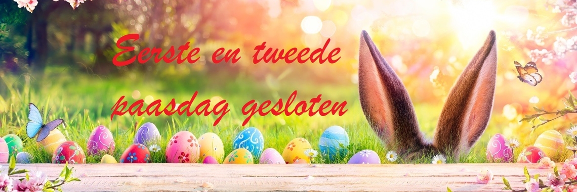 Eerste en tweede paasdag gesloten